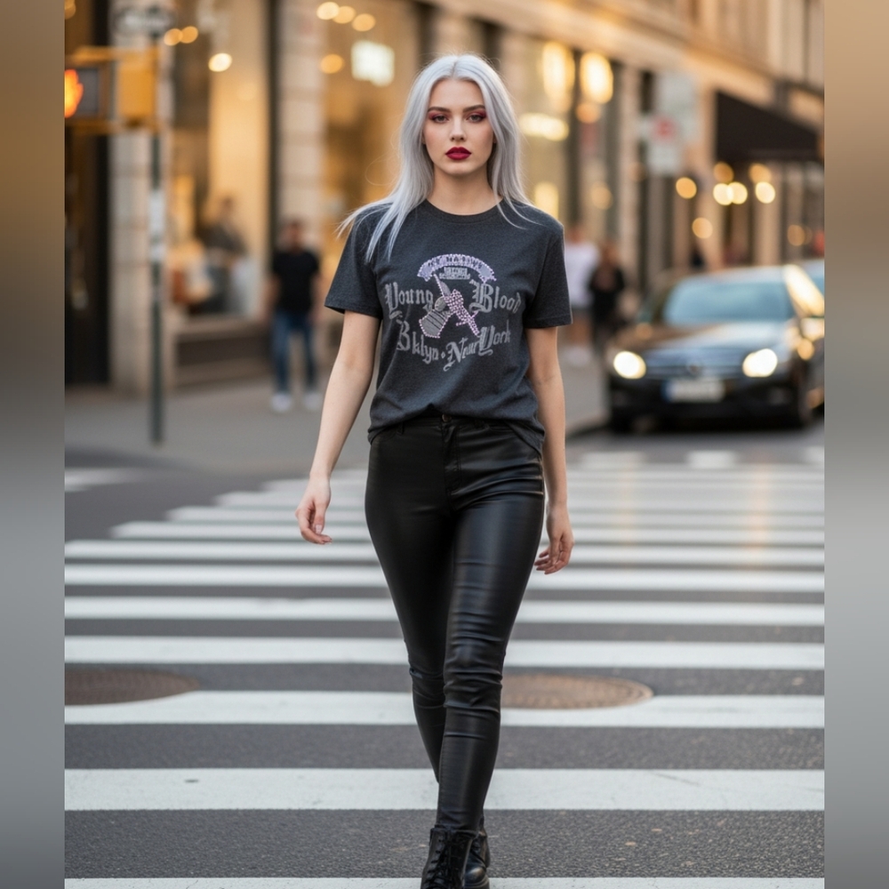 Unisex Gray Graphic T-Shirt
